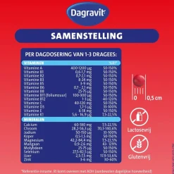 Dagravit Totaal 30 Multivitaminen en Mineralen Dragees New