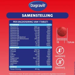 Dagravit Totaal 30 Vitaal 50+ Tabletten New