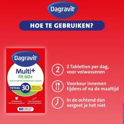 Dagravit Totaal 30 Vitaal 60+ Multivitaminen Tabletten New
