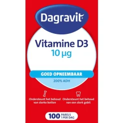 Dagravit Vitamine D3 10ug Parels Outlet