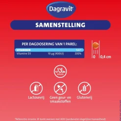 Dagravit Vitamine D3 10ug Parels Outlet