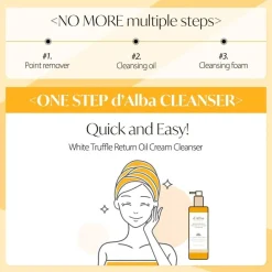 d'alba White Truffle Return Oil Cream Cleanser Outlet