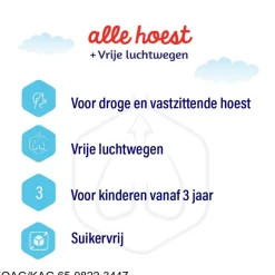 Dampo Alle Hoest + Vrije Luchtwegen Suikervrije Kindersiroop