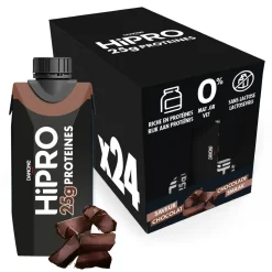 DANONE HiPRO Chocolade Proteïneshake Voordeelverpakking 24 x 330ml Sale
