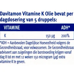Davitamon Davitamine Vitamine K Olie Discount