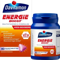 Davitamon Energie Boost¹ Hooggedoseerde Bosvruchten Kauwvitaminen Clearance