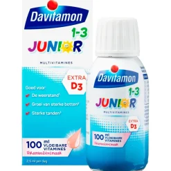 Davitamon Junior 1+ Framboos Vloeibare Vitaminen Hot