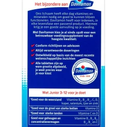 Davitamon Junior 3+ Multifruit Kauwtabletten Hot