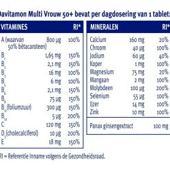 Davitamon Multi Vrouw 50+ Tabletten Hot