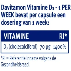 Davitamon Vitamine D3 1 Per Week Capsules Best