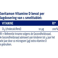 Davitamon Vitamine D Kind Smelttabletten Sale