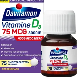Davitamon Vitamine D3 75mcg Smelttabletten Best