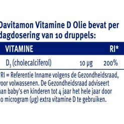 Davitamon Vitamine D Olie voor Baby en Kind Discount