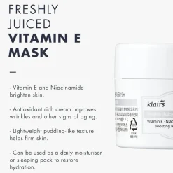 Dear, Klairs Freshly Juiced Vitamin E Mask Hot