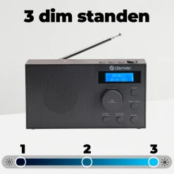 Denver DAB51B DAB+/FM Nood-Radio met Bluetooth Discount