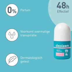 Deoleen Regular Antitranspirant Roller New
