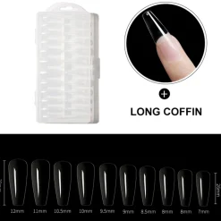 Dermarolling Nageltips Long Coffin
