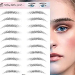 Dermarolling Semi-Permanente Waterproof Wenkbrauw Tattoo Sticker Hot