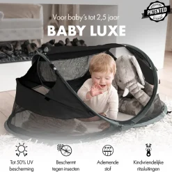 Deryan Baby Luxe Campingbedje – Inclusief zelfopblaasbare matras Clearance
