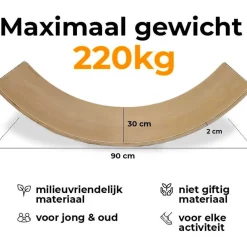 Deryan Balance Board XL + Vilt Hot