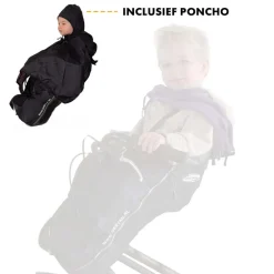 Deryan Bike-a-way Jepp/Mini Fiets Regenhoes Warme Jas En Windbreaker + regenponcho Clearance