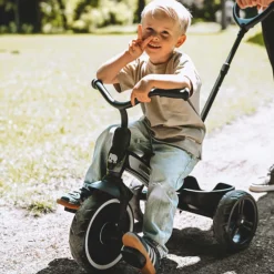 Qplay Deryan Driewieler Loopfiets met Duwstang New