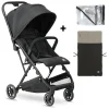 Deryan Easy Luxe Lichtgewicht Buggy + Regenhoes & Voetenzak – Complete 4-Seizoenen Set