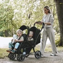 Deryan Luxe Elena Dubbele buggy Inclusief regenhoes Clearance