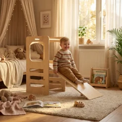 Deryan Luxe Houten Klimtoren Met Glijbaan Speeltoren Online