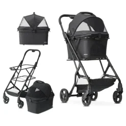 Deryan Luxe Inklapbare Hondenbuggy Huisdieren wandelwagen Outlet