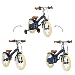 Deryan Luxe Kinderfiets 14 Inch 3 in 1 Loopfiets Discount