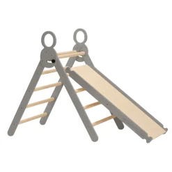 Deryan Luxe Opvouwbare Driehoek Met Klimboog En Glijbaan Montessori Speelgym Sale