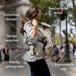 Deryan Pack Luxe Ergonomische draagzak + Opbergvakjes Discount