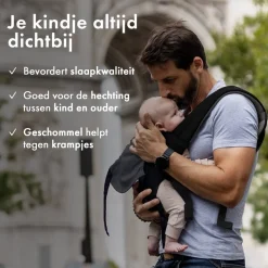 Deryan Pack Luxe Ergonomische draagzak Babydrager met opbergvakjes Online
