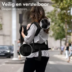 Deryan Pack Luxe Ergonomische draagzak Babydrager met opbergvakjes Online