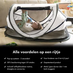 Deryan Peuter Luxe Campingbedje inclusief zelfopblaasbare matras Discount