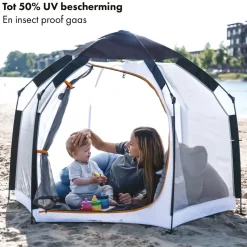 Deryan Up To Go Kinderbox Draagbare Kinderbox Pop Up Reisbox Strandtent Cream Clearance