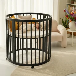 Deryan Willow Box Ronde Houten Speelbox Inclusief Matras Hot