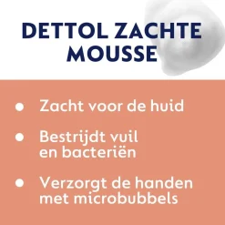 Dettol Orchidee & Vanille Zachte Mousse Antibacteriële Handzeep