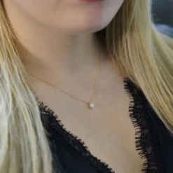 Di Lusso 14K Gouden Collier met hanger – 0.40 ct Lab Grown Diamant Hot