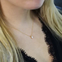 Di Lusso 14K Gouden Collier met hanger – 1.00 ct Lab Grown Diamant Online