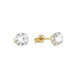 Di Lusso 14K Gouden Oorstekers – 0.90 ct Lab Grown Diamant