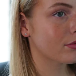 Di Lusso 14K Gouden Oorstekers – 0.90 ct Lab Grown Diamant