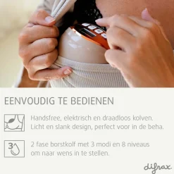 Difrax Elektrische Handsfree Borstkolf Sale