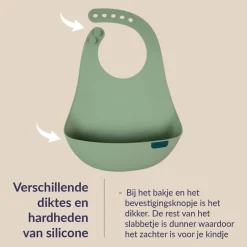 Difrax LOVI Slabbetje van Siliconen Best