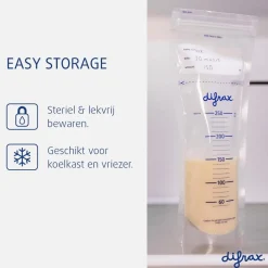 Difrax Moedermelk bewaarzakjes - 80 stuks Best