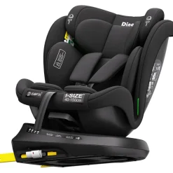 Ding Aiden Black 40-150 cm 360° i-Size Autostoel Discount