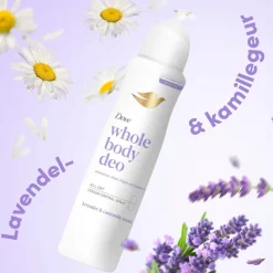 Dove Whole Body Lavender & Camomile Deodorant Spray New