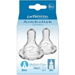 Dr. Brown's Fase 2 3+M Flesspenen voor Smalle Halsfles Sale