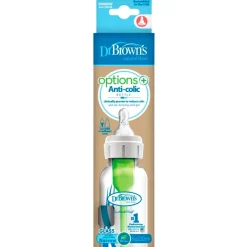 Dr. Brown's 0+M Options+ Anti-Colic Glazen Fles New